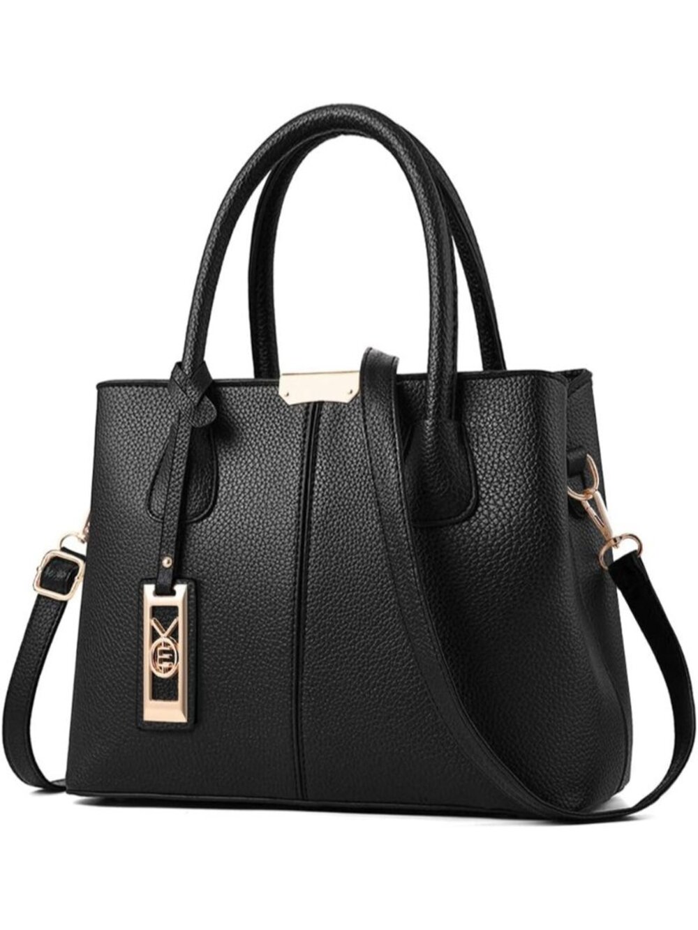 〽️Women's Black Top Handle Satchel Shoulder Strap Purses Fashion Travel Handbags